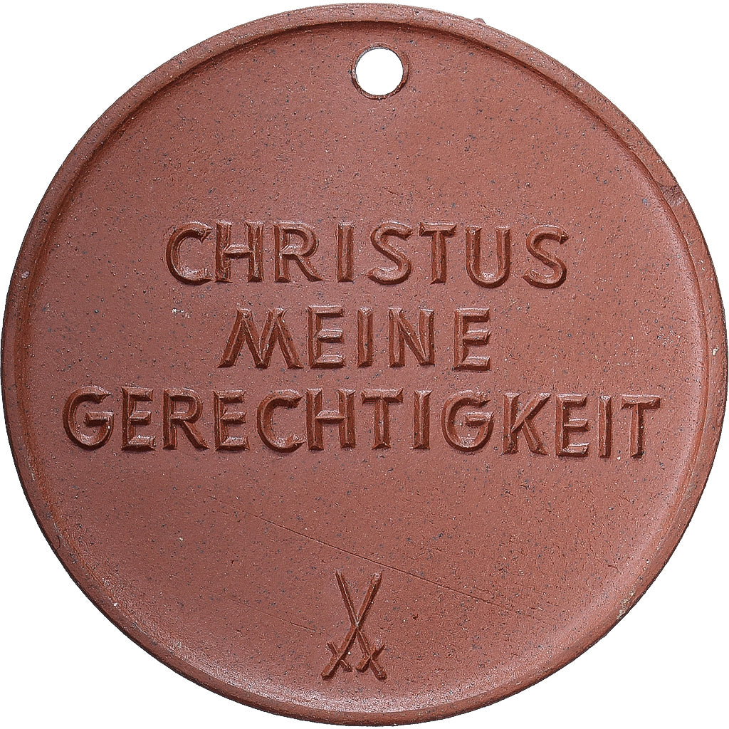 Germany, Medal, Christus Meine Gerechtigkeit, Porcelain, AU(55-58)