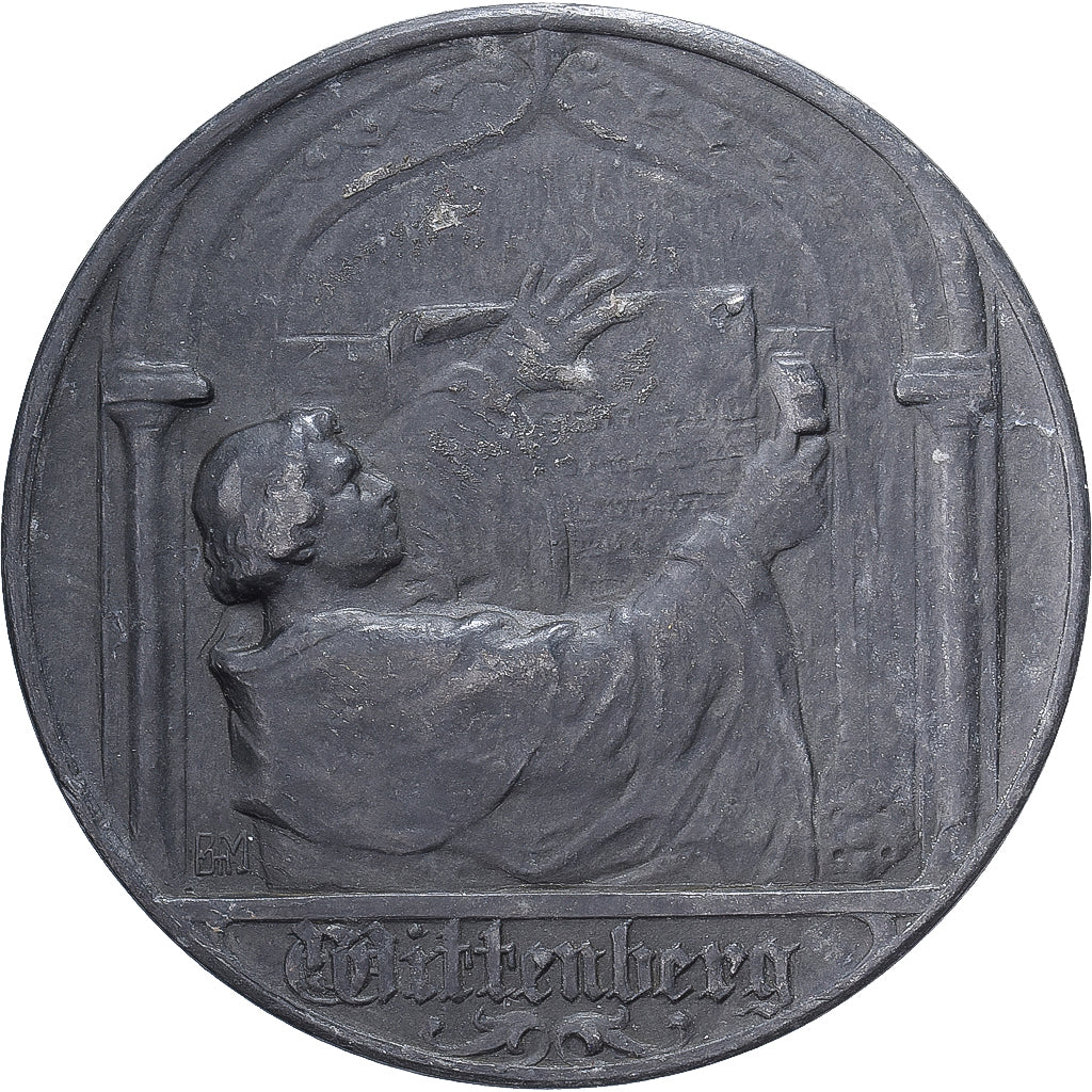 Germany, Medal, Martin Luther, 400 Ans de la Réforme, 1917, Tin-Zinc, EF(40-45)