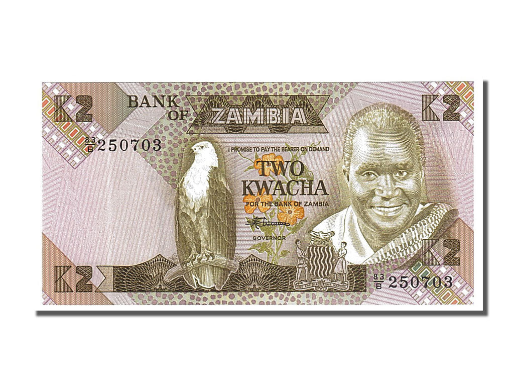 Banknote, Zambia, 2 Kwacha, 1980, UNC(65-70)