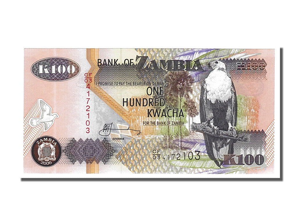 Banknote, Zambia, 100 Kwacha, 2006, UNC(65-70)