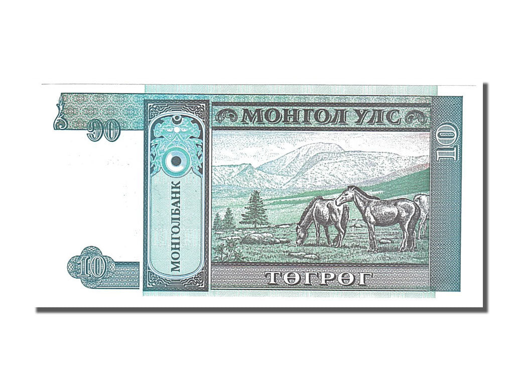 Banknote, Mongolia, 10 Tugrik, 1993, UNC(65-70)