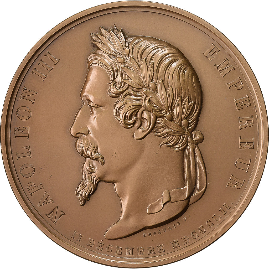 France, Medal, Napoléon III, Voyage de Napoléon dans les Départements du