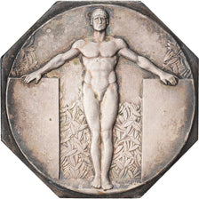 Frankreich, Medaille, Sport et Santé, 1960, Silvered bronze, SS