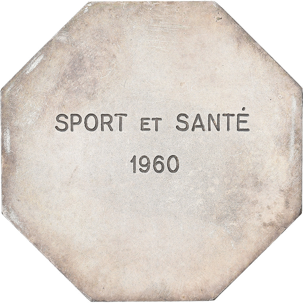 Frankreich, Medaille, Sport et Santé, 1960, Silvered bronze, SS