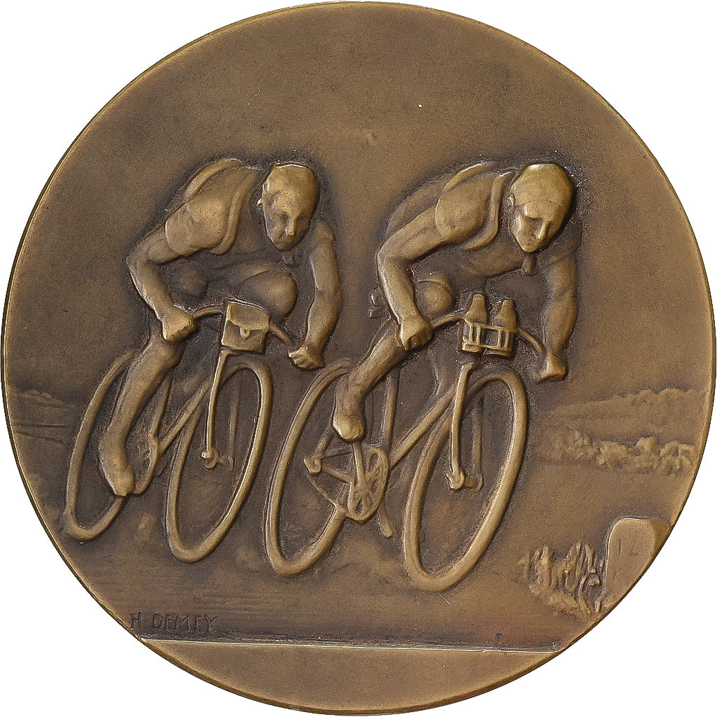 France, Medal, Course Vélocipèdes, Bronze, Demey, AU(55-58)