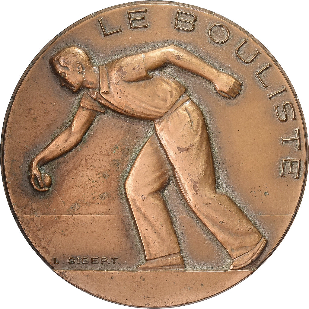 France, Medal, Le Bouliste, Bronze, Gibert, AU(50-53)
