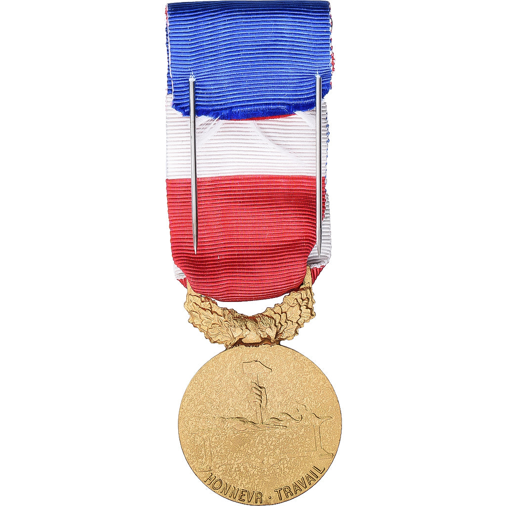 France, Médaille d'honneur du travail, Medal, 0r, 35 Ans, Uncirculated, Gilt