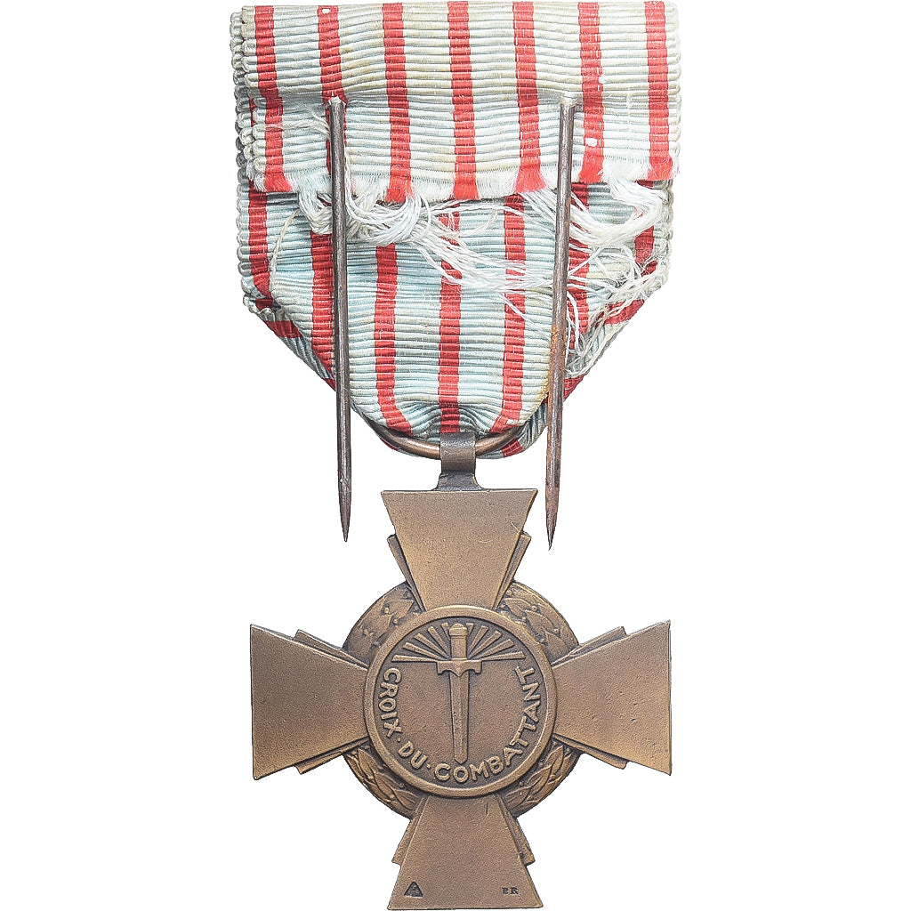 Frankreich, Croix du Combattant, WAR, Medaille, Very Good Quality, Bronze, 36