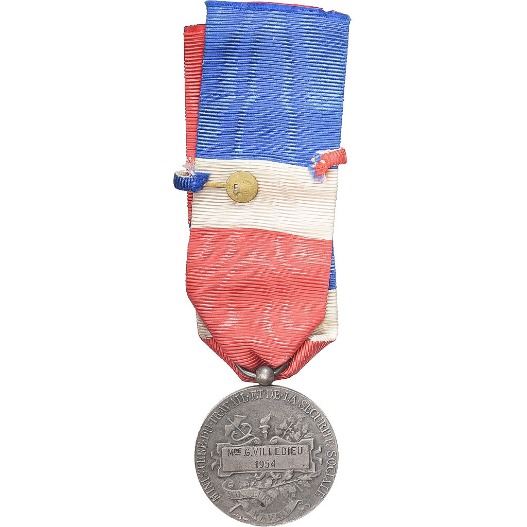 France, Médaille d'honneur du travail, Medal, 1954, Very Good Quality, Borrel