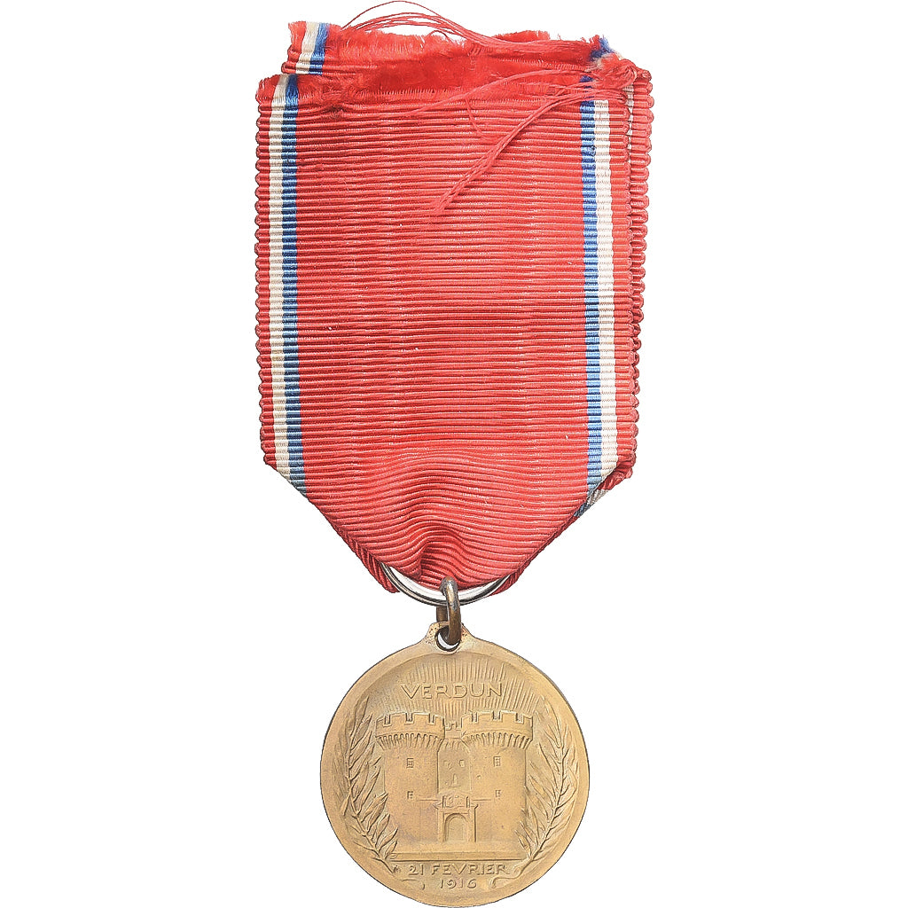 França, Verdun , On ne passe pas, WAR, medalha, 1916, Qualidade Muito Boa