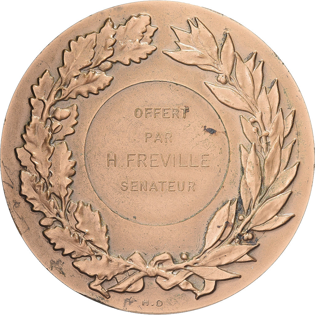 Francia, medalla, Marianne, Offert par H.Freville, Sénateur, 1972, Bronce, MBC+