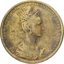 Austria, Medal, Coronation of Maria Anna, 1836, Brass, Restrike, EF(40-45)