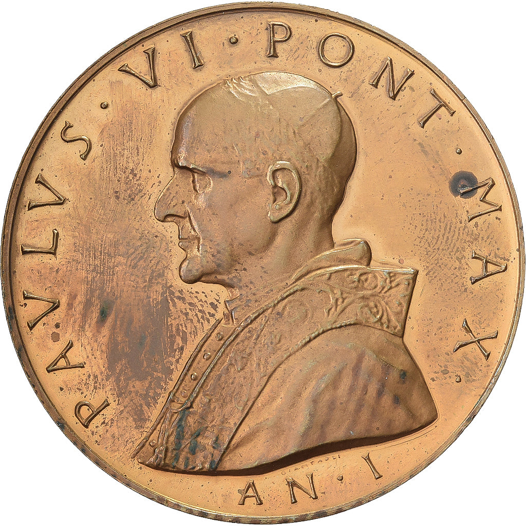 PAŃSTWO WATYKAŃSKIE, medal, Election du Pape Paul VI, 1963, Brązowy