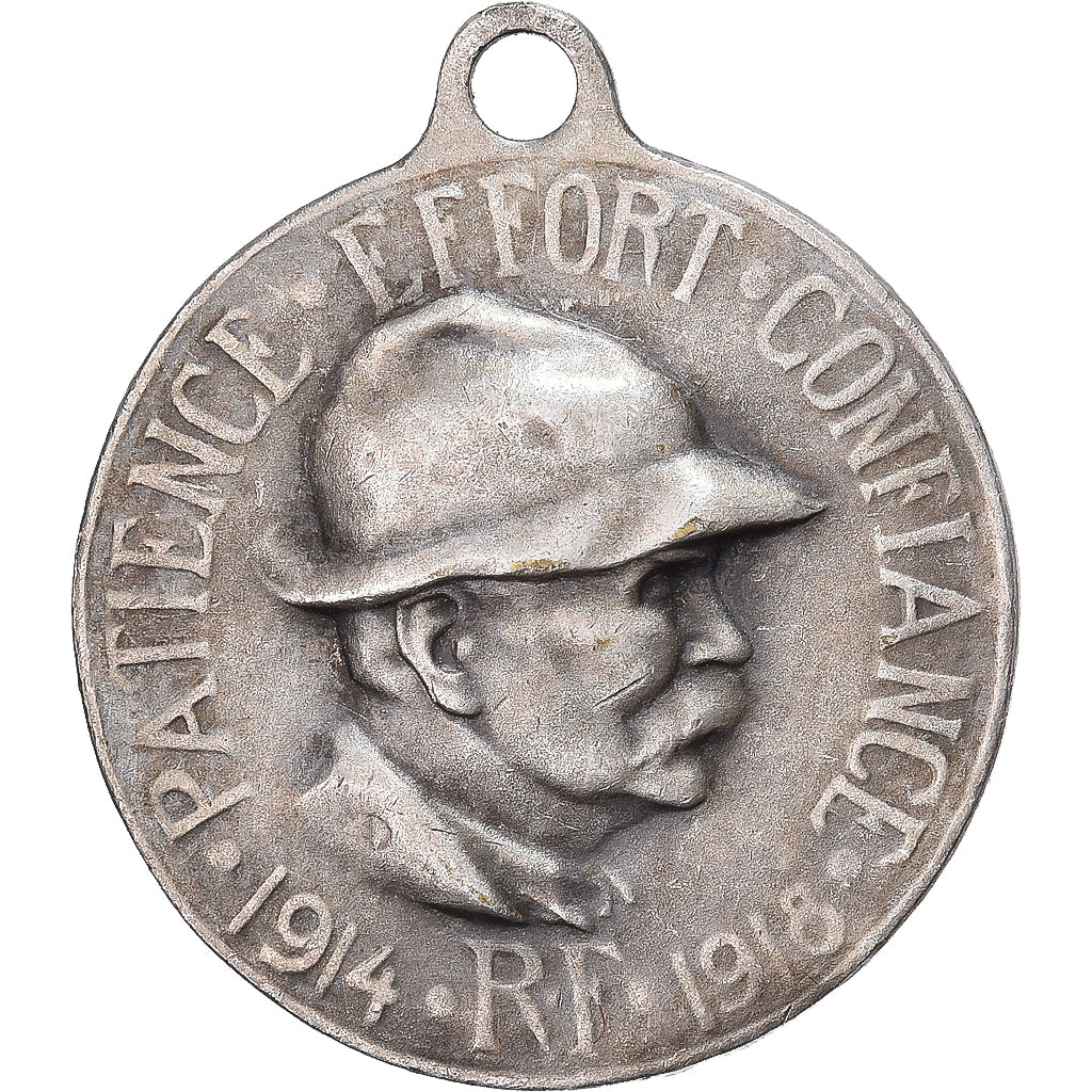 France, Medal, Georges Clemenceau, 1914-1918, Silvered bronze, AU(50-53)