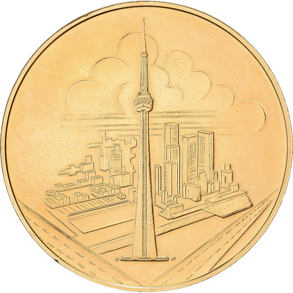Canada, medal, CN Tower Toronto, Ontario, Stop miedzi, AU(55-58)