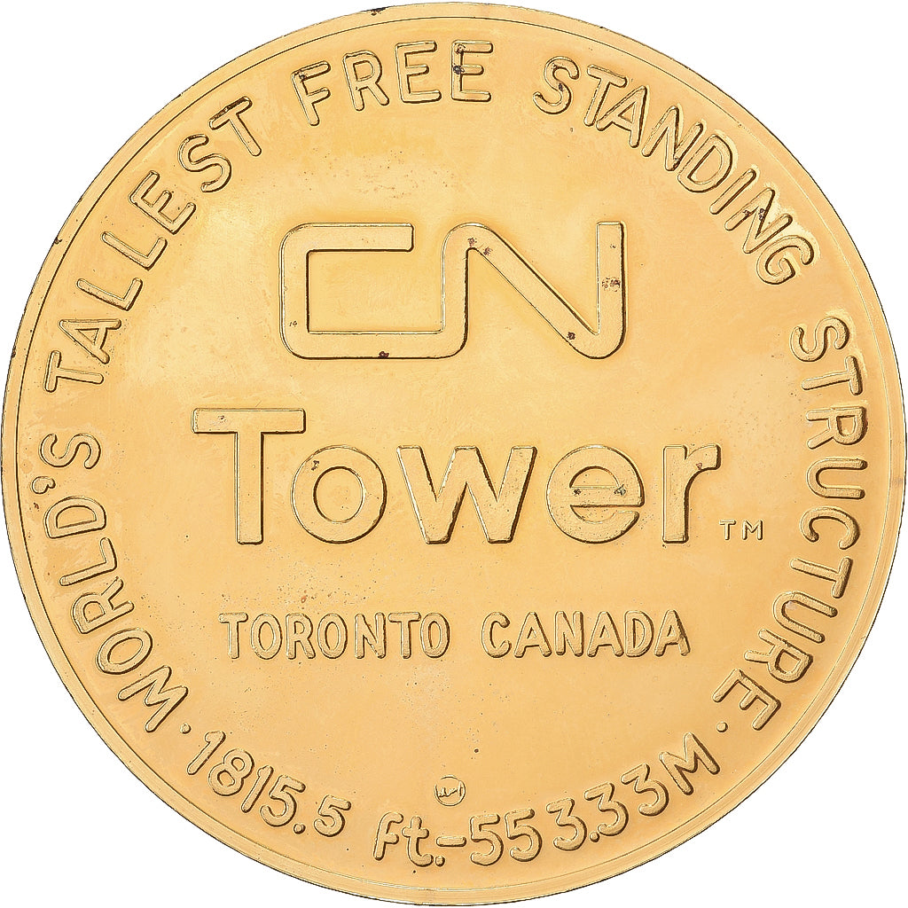 Canada, medal, CN Tower Toronto, Ontario, Stop miedzi, AU(55-58)