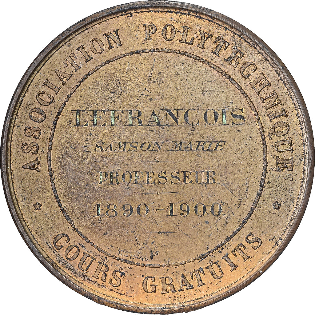 Francja, medal, Association Polytechnique, Cours Gratuits, 1900, Brązowy