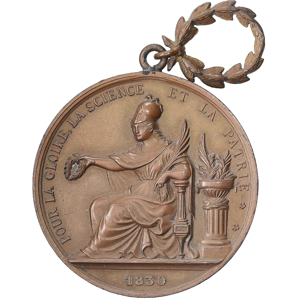 France, Medal, Exposition Universelle, Association Polytechnique, 1889, Copper