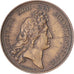 France, Medal, Prise de Douai, 1667, Bronze, Mauger, Restrike, AU(50-53)