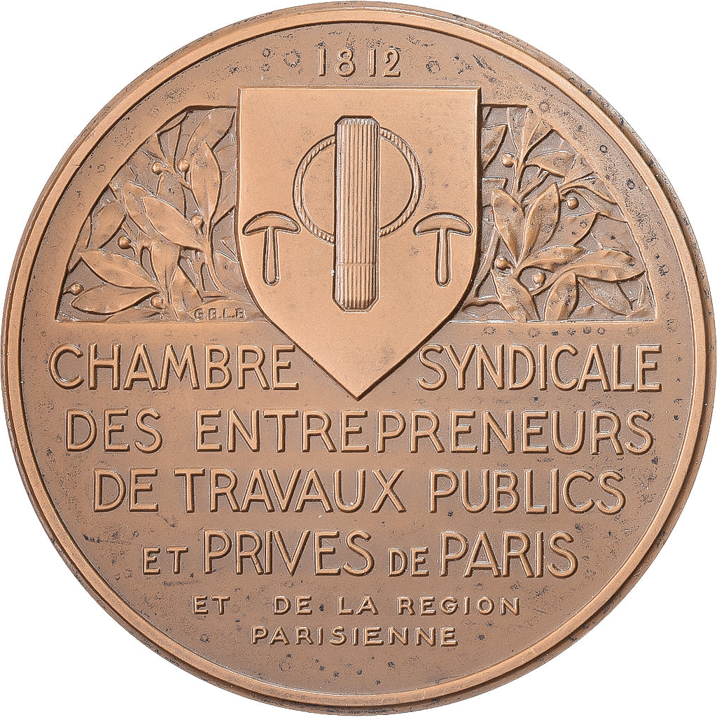 Francia, medaglia, Chambre Syndicale des Entrepreneurs de Travaux Publics