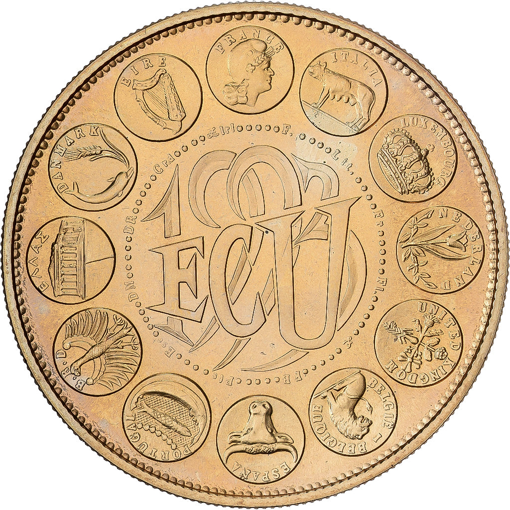 France, Medal, Ecu Europa, Marianne, 1993, Bronze Florentin, Rodier, MS(63)