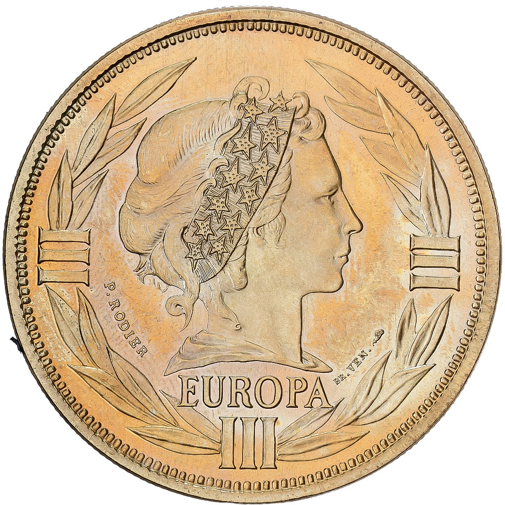 France, Medal, Ecu Europa, Marianne, 1994, Bronze Florentin, Rodier, MS(63)