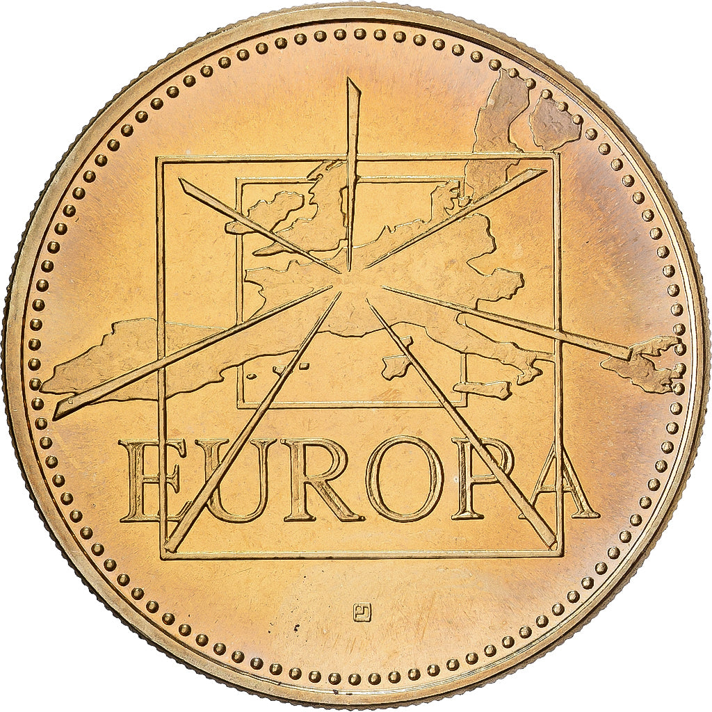 France, Medal, Ecu Europa, 1997, Bronze Florentin, MS(63)