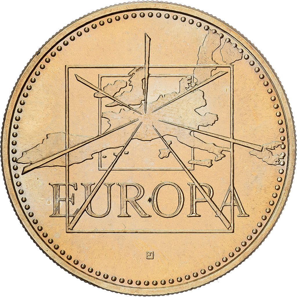 France, Medal, Ecu Europa, 1995, Bronze Florentin, MS(63)