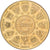 France, Medal, Ecu Europa, 2001, Copper-Nickel Gilt, MS(63)