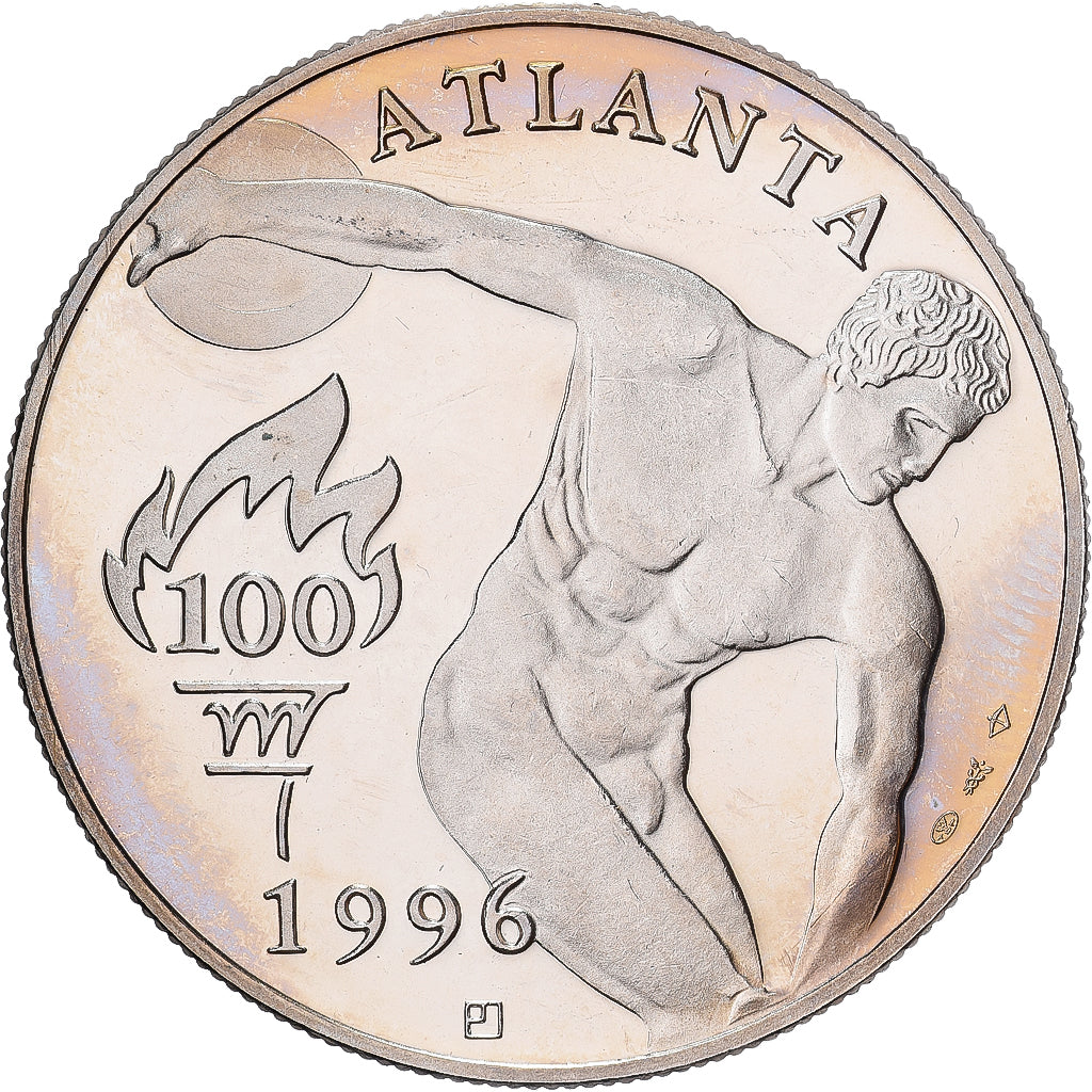 France, Medal, Jeux Olympiques d'Atlanta, Escrime, 1996, Copper-nickel, Jimenez
