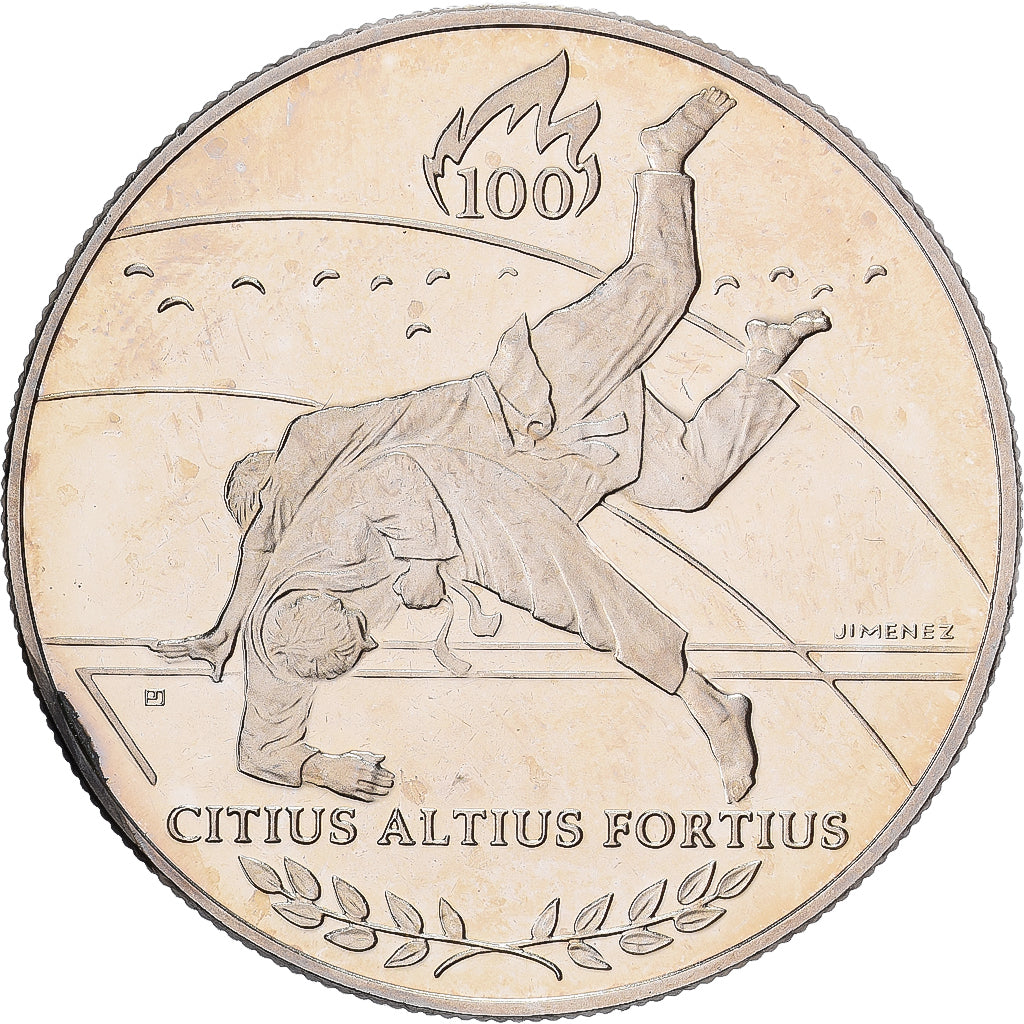 France, Medal, Jeux Olympiques d'Atlanta, Judo, 1996, Copper-nickel, Jimenez