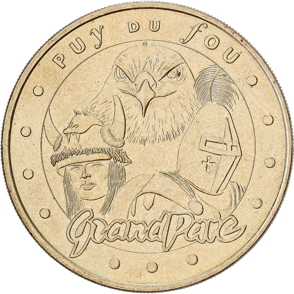 France, Token, Les Epesses - Puy du Fou n° 1, 2000, Copper-nickel Aluminium