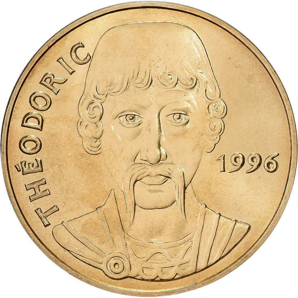 France, Jeton, Théodoric, 1996, Cupro-nickel Aluminium, FDC, MDP