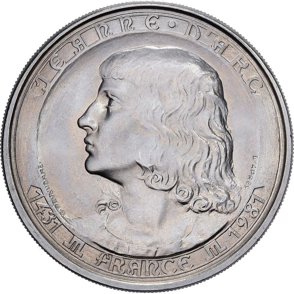 France, Medal, Jeanne d'Arc, Copper-nickel, V. Peter, MS(63)