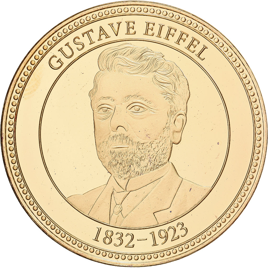 Francja, medal, Gustave Eiffel, Stop miedzi, MS(65-70)