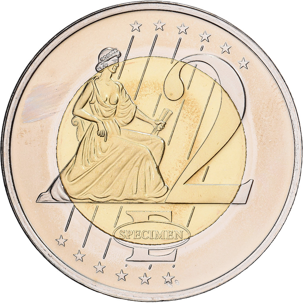 France, Medal, 2 Euro Essai du Vatican, 2007, Bi-Metallic, unofficial private