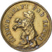 Germany, Carlsruhe, 1 Mark, Baeren Zwinger, AU(50-53), Brass