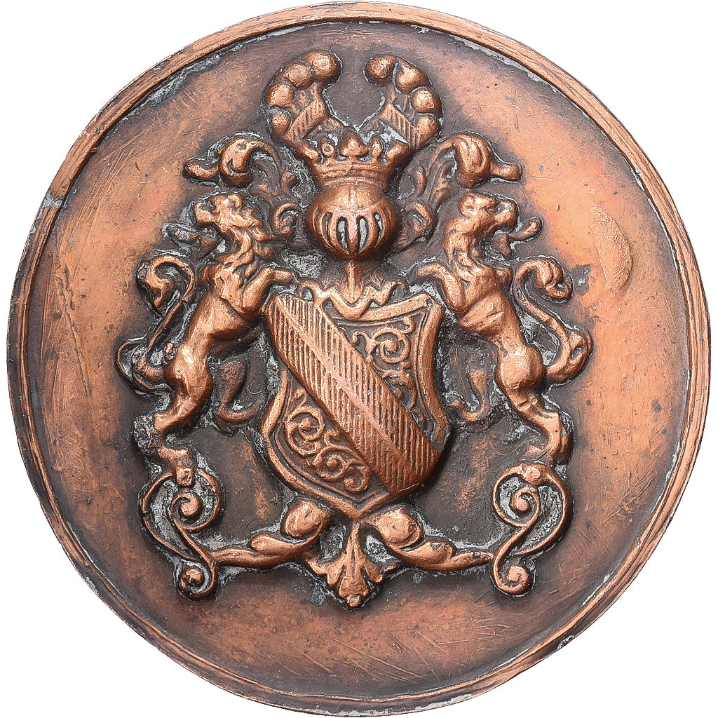 Francia, medaglia, Blason de Strasbourg, Rame, Cliché Uniface, BB