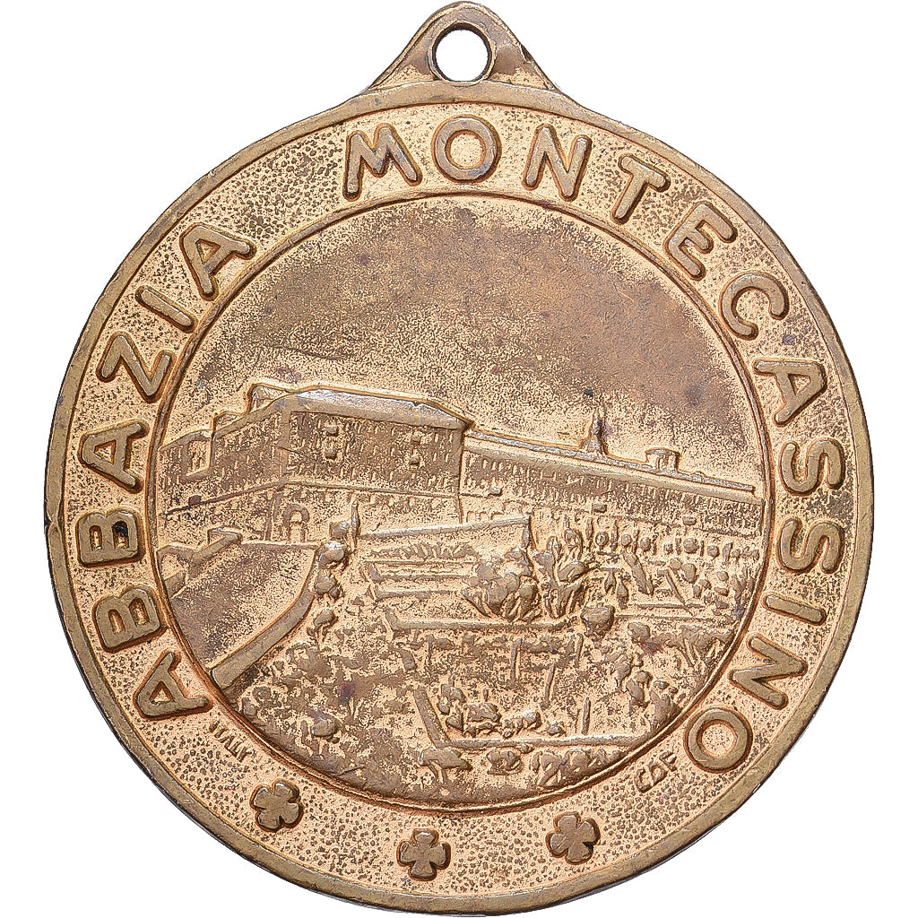 Italia, medaglia, Abbazia Montecassino, Bronzo, BB+