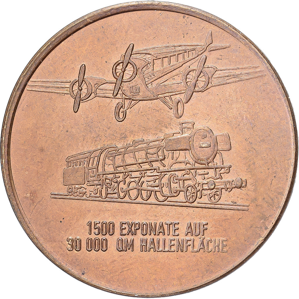 Allemagne, Médaille, Auto Technik Museum, Sinsheim / Kraichgau, 1981, Cuivre