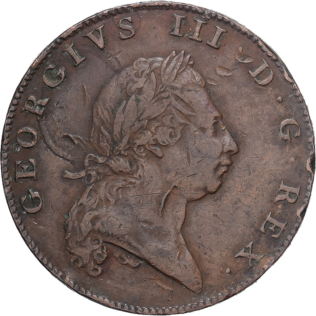 Bermuda, George III, Penny, 1793, Copper, F(12-15), KM:5