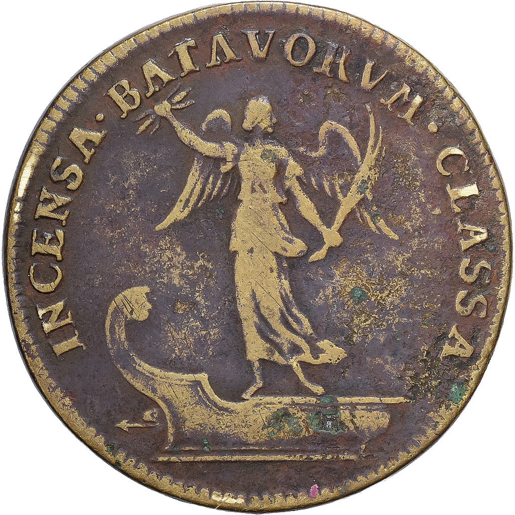 France, Jeton, Louis XIV, Prise de Tabago et Gorée, n.d. (1677), Laiton, TB