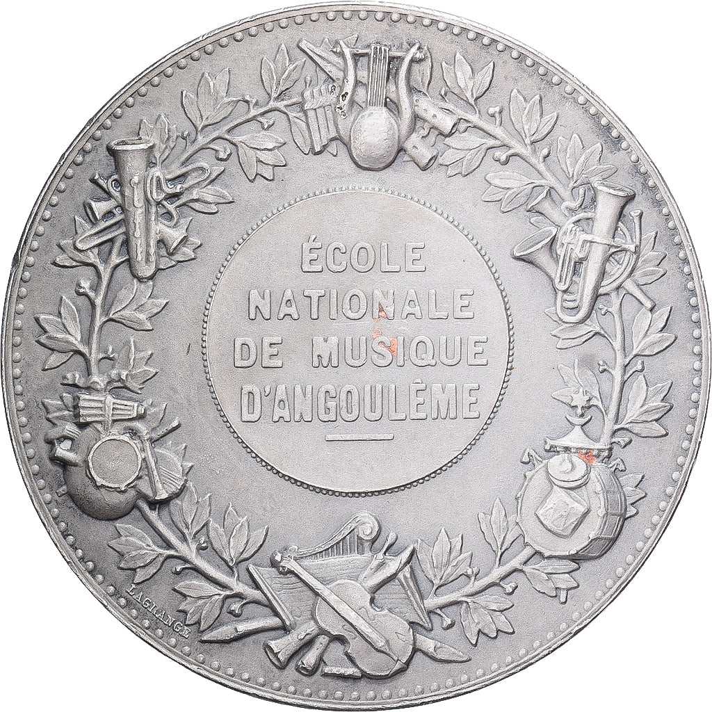 France, Medal, Ecole Nationale de Musique d'Angoulême, Silver, Dupuis.D
