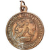 France, Medal, Napoléon III le misérable, satirique, 1870, Brass, EF(40-45)