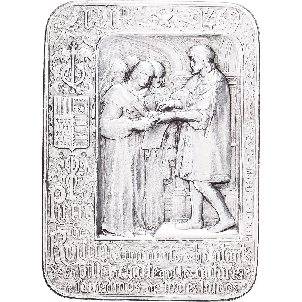 France, Médaille, Chambre de COMMERCE de Roubaix, Filature, Argent, SUP