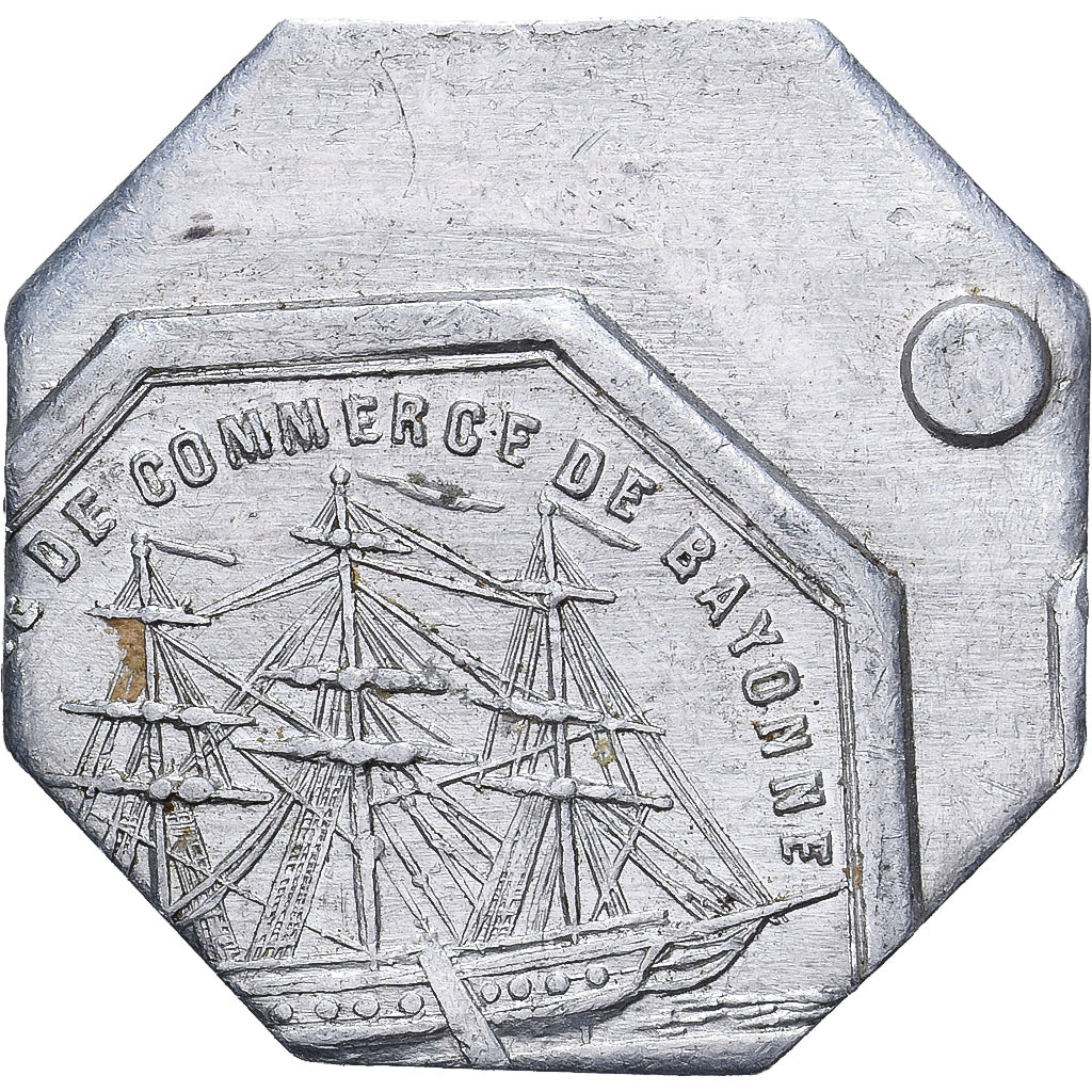 Francia, Chambre de Commerce de Bayonne, 10 Centimes, 1920, Fautée, MBC