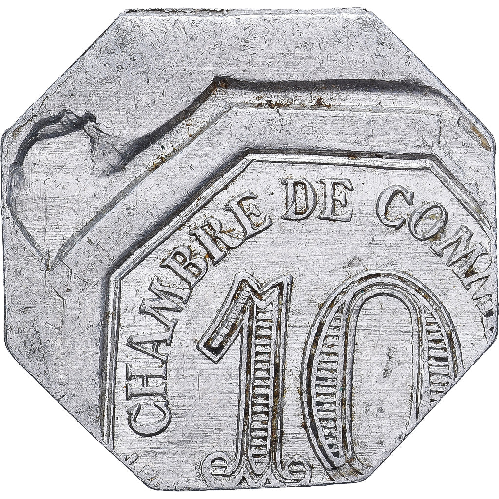 Francia, Chambre de Commerce de Bayonne, 10 Centimes, 1920, Fautée, MBC