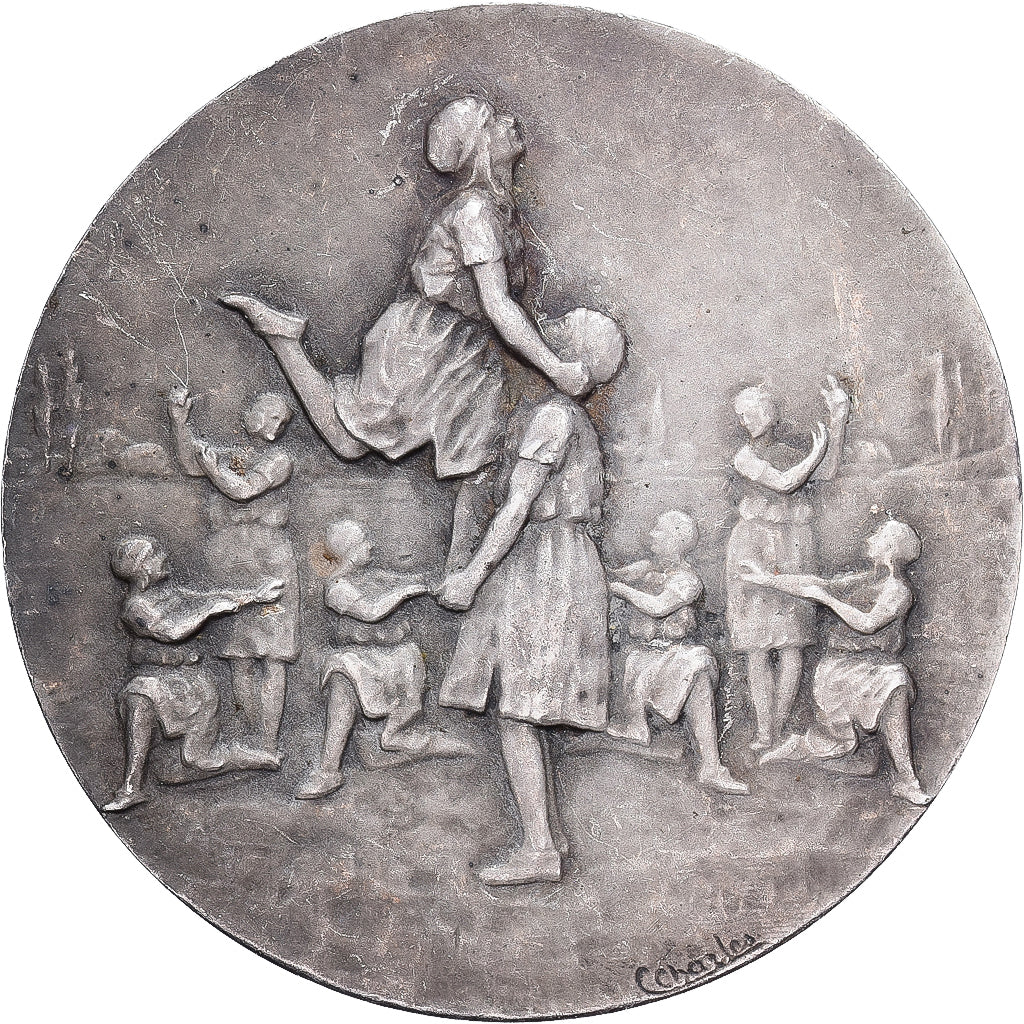 France, Medal, Sport, Gymnastique, Silvered bronze, Charles, AU(50-53)