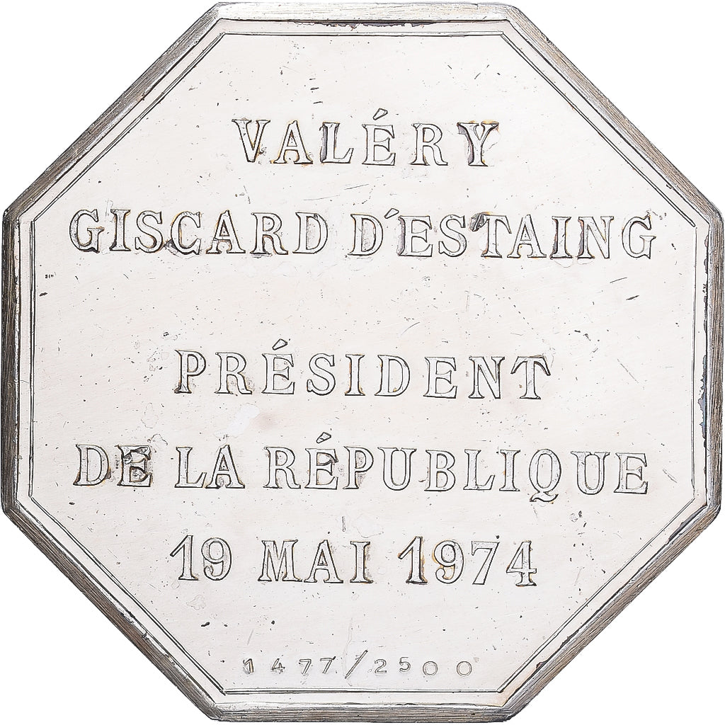 Francia, medaglia, Election de Vaméry Giscard d'Estaing, 1974, Argento, SPL-