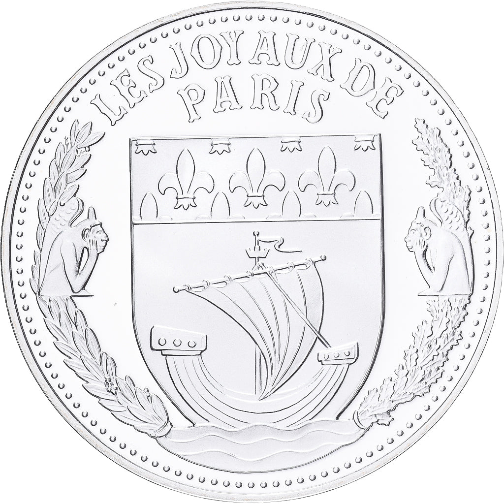 France, Medal, Les Joyaux de Paris, Le Moulin Rouge, Silver, MS(65-70)